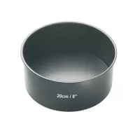 MasterClass Non-Stick Carbon Steel Round Loose Base Deep Cake Pan 20cm - pack size 1