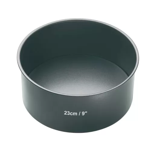 MasterClass Non-Stick Carbon Steel Round Loose Base Deep Cake Pan 23cm - pack size 1