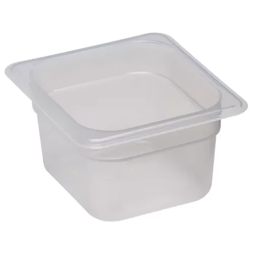 Cambro Food Pans Gastronorm 1/6 Translucent Polypropylene 176x162x100mm - pack size 6