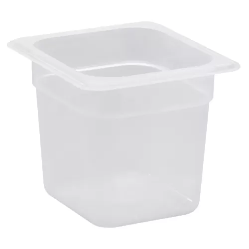Cambro Food Pans Gastronorm 1/6 Translucent Polypropylene 176x162x150mm - pack size 1