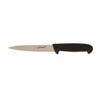Genware Flexible Filleting Knife 6in Steel Blade Black Handle - pack size 1