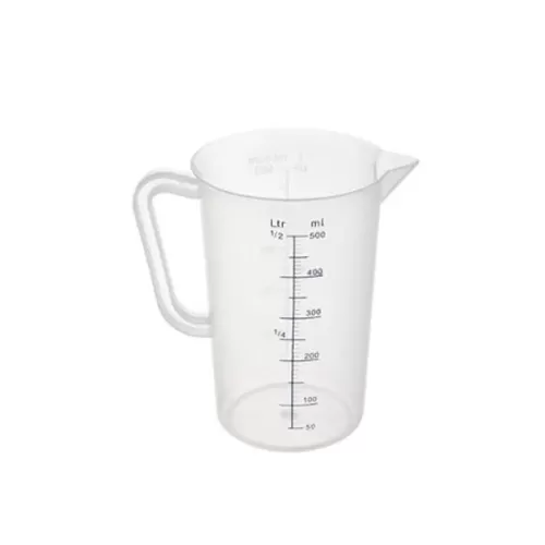 Sunnex Clear Plastic Measuring Jug 0.5ltr - pack size 1