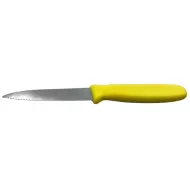 Samuel Staniforth Serrated Veg Knife With Yellow Handle 4in - pack size 1
