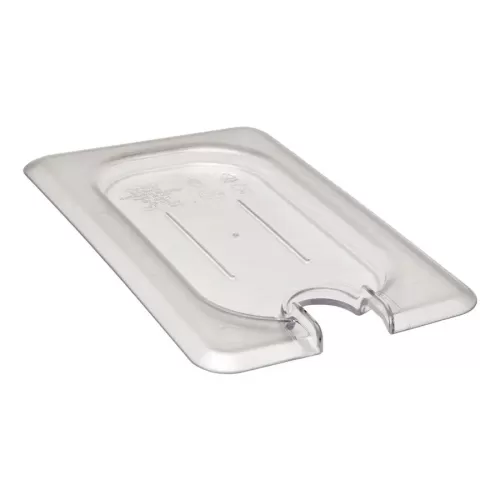 Cambro Camwear® Food Pan Lid 1/9 Flat Notched Clear Polycarbonate - pack size 1