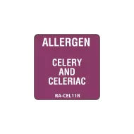 Celery Allergen Label Purple 2.5x2.5cm - pack size 1