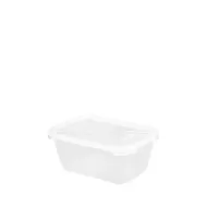 Wham Cuisine Rectangular Food Box Clear Plastic 1.2ltr - pack size 1
