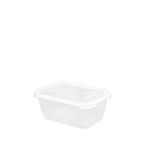 Wham Cuisine Rectangular Food Box Clear Plastic 1.2ltr - pack size 1