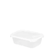 Wham Cuisine Rectangular Food Box Clear Plastic 1.6ltr - pack size 1