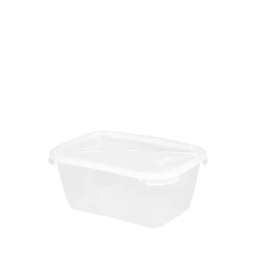 Wham Cuisine Rectangular Food Box Clear Plastic 2ltr - pack size 1