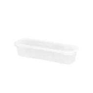 Wham Cuisine Long Rectangular Food Box Clear Plastic 1.2ltr - pack size 1