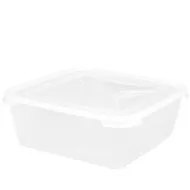 Wham Cuisine Square Food Box Clear Plastic 10ltr - pack size 1