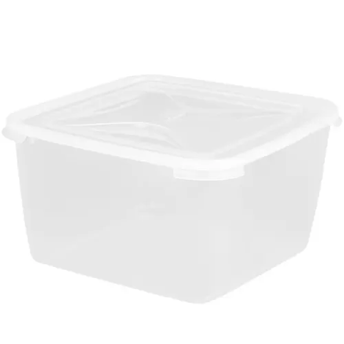 Wham Cuisine Large Square Food Box Clear Plastic 15ltr - pack size 1