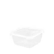 Wham Cuisine Square Food Box Clear Plastic 2ltr - pack size 1