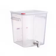 Araven 18L Heavy Duty Container With Dispensing Tap And ColorClip Lid - pack size 1