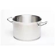 Genware Casserole Pan 18/4 Stainless Steel 32x16cm 12.9ltr - pack size 1
