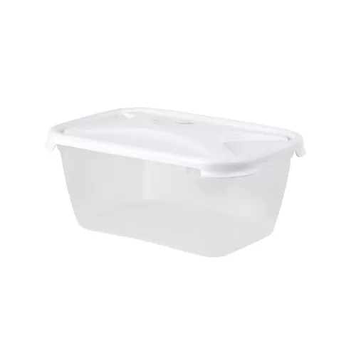 Whatmore BPA-Free Plastic 3.6L Rec Food Box & Lid Clear/Ice White - pack size 1