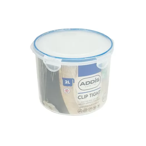 Addis Clip Tight - 2L Round food box - pack size 6
