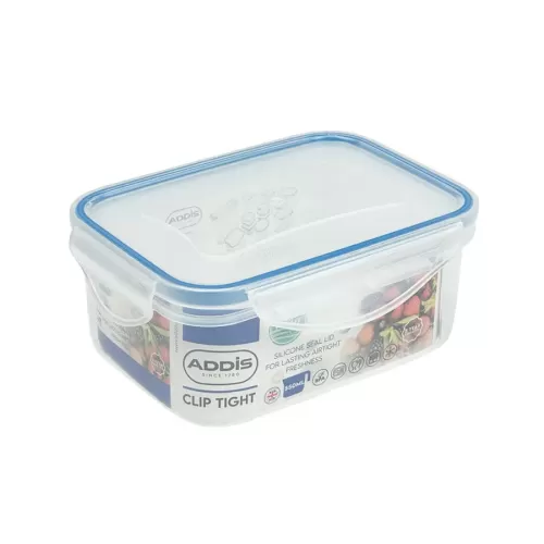 Addis Clip Tight - 550ml Rectangular food box - pack size 6