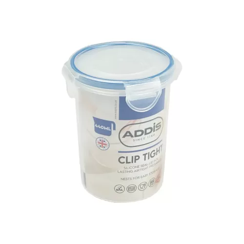 Addis Clip Tight - 440ml Round food box - pack size 6
