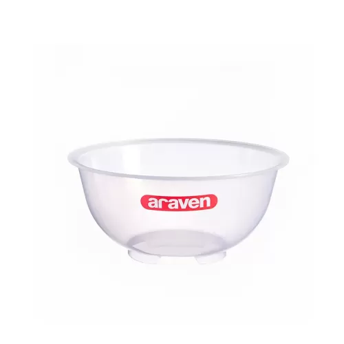 Araven Polypropylene Mixing Bowl Transparent 23.5cm - pack size 1