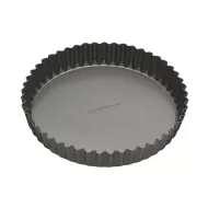 MasterClass Non-Stick Carbon Steel Round Loose Base Fluted Quiche Tin 30cm - pack size 1