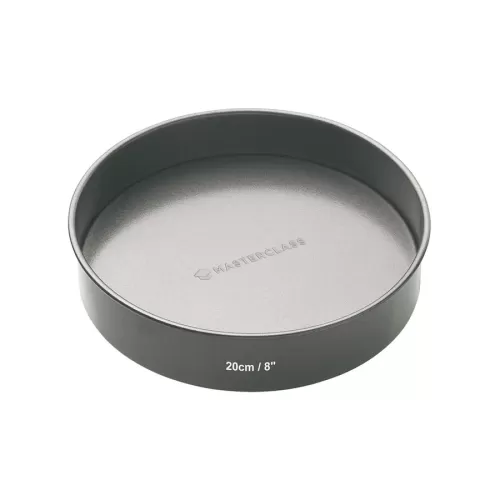 MasterClass Non-Stick Carbon Steel Round Loose Base Sandwich Pan 20x4.5cm - pack size 1