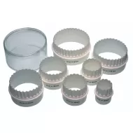 KitchenCraft Set of Seven Plastic Double Edged Pastry Cutters - pack size 1