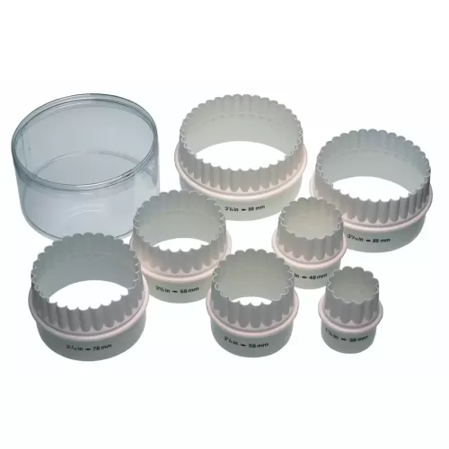 KitchenCraft Set of Seven Plastic Double Edged Pastry Cutters - pack size 1