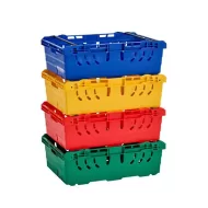 Fletchers Maxinest Red Bale Arm Crate 600 x 400 x 199mm - pack size 1