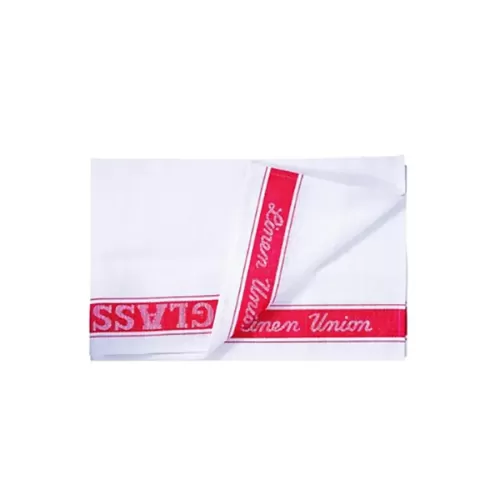 Professional Linen Union Glasscloth Red 51x76cm - pack size 1