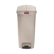 Rubbermaid Slim Step-On Bin End Step 68 ltr Beige - pack size 1