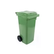 Fletcher European Wheelie Bin Plastic 120ltr Green 555x480x930mm - pack size 1