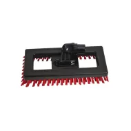 SYR Swivel Deck Scrubber Red 24cm Nylon Bristles - pack size 1