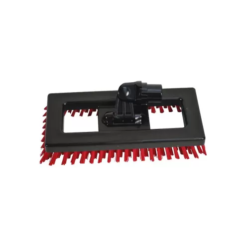 SYR Swivel Deck Scrubber Red 24cm Nylon Bristles - pack size 1