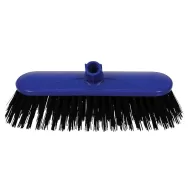 SYR Traditional Broom Hard Bristles 10.5in Blue - pack size 1