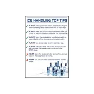 Mileta Ice Machine Top Tips Laminated A3 Poster - pack size 1