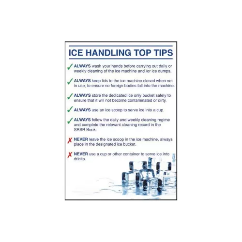 Mileta Ice Machine Top Tips Laminated A3 Poster - pack size 1
