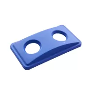 Trust Svelte® Top Bottle/Can Lid For Oblong Slim Bin Blue Polypropylene 52.3x28.8x6.7 cm - pack size 1