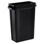 Trust Svelte® Bin Rectangular With Venting Channels Black HDPE 87ltr 50.7x27.2x75.6cm - pack size 1