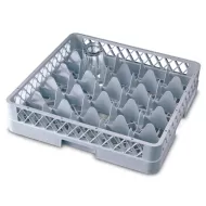 25 Comp Glass Rack 500 x 500 x 202mm Grey - pack size 1