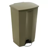 Trust Step-On Bin Beige HDPE 87ltr 50.2x44.7x82.6 cm - pack size 1