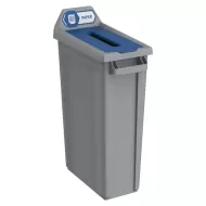 Trust Recycling Station 1 Stream Paper Grey HDPE 87ltr 50.7x27.2x89.9cm - pack size 1