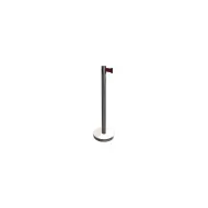 CED Barrier Post Silver With Red Belt 1060x320mm - pack size 1
