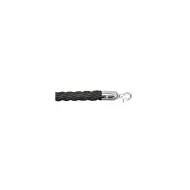 CED Braided Guide Rope with Chrome Hooks - 1.5mtr +Black - pack size 1