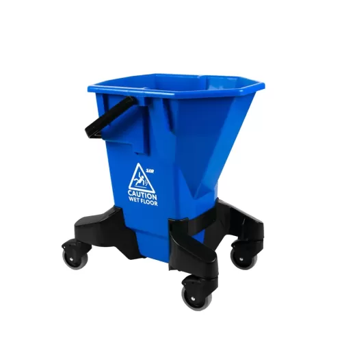 SYR LTS Bucket 16ltr Blue With Castors - pack size 1