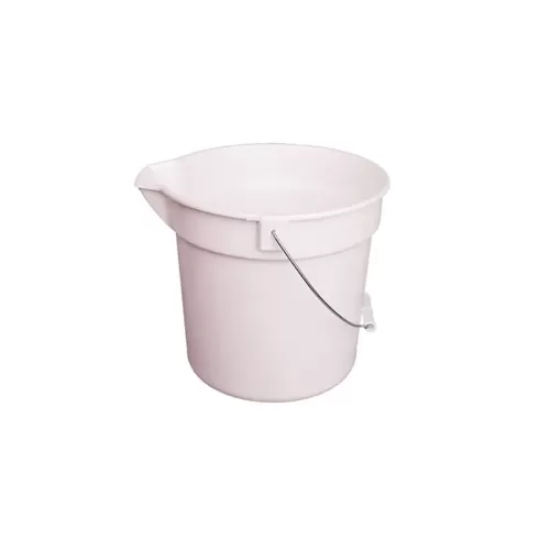 Robert Scott White Round Bucket With Spout 10L - pack size 1