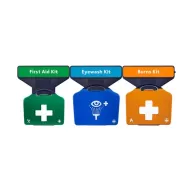 Reliance Medical Aurapoint Small 3 Unit Catering First Aid Kit Double Eyewash Kit and Burns Kit - pack size 1