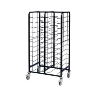 Tray Clearing Trolley - 2 x 12 Tray - Black Frame - pack size 1