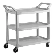 Trust Heavy Duty Utility Service Cart Off White Polypropylene 103.2x50.8x96.0 cm - pack size 1