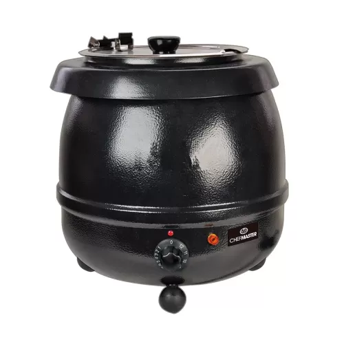 Chefmaster Soup Kettle - Cauldron Style - Black - 10Ltr capacity - pack size 1